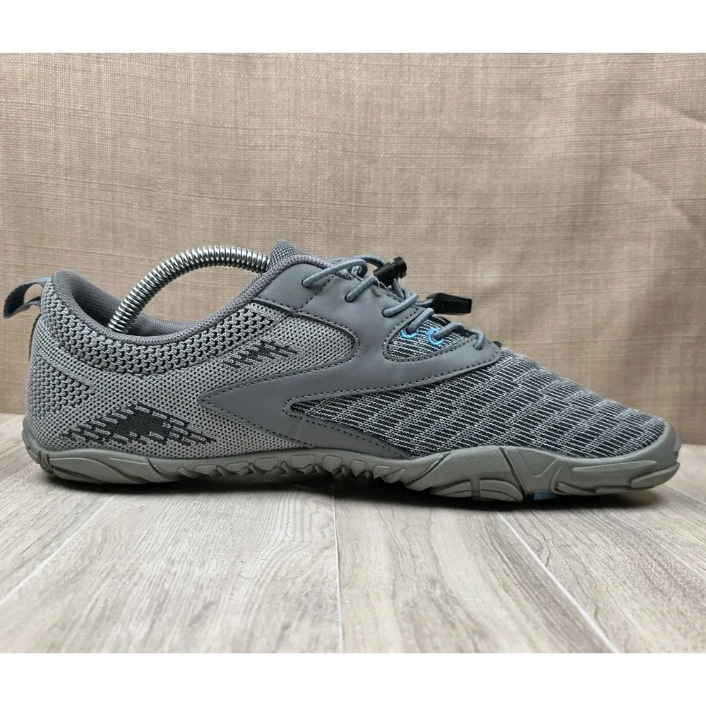 WateLves Men's Water Shoes Gray Quick-Dry Barefoot Aqua Socks Size EU 42 US 9